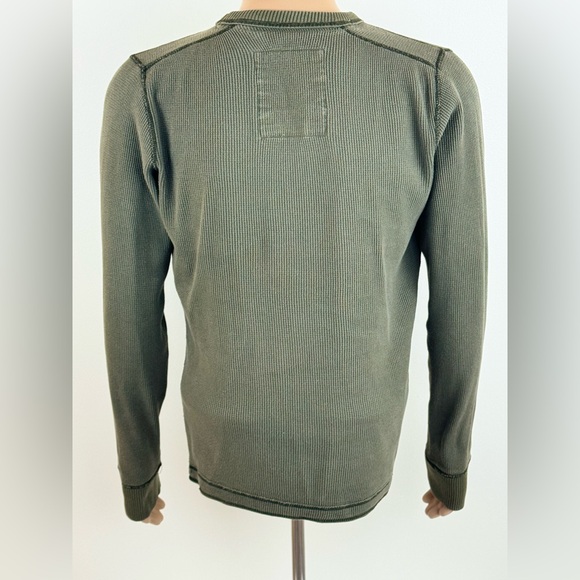 Hollister No. 22 Men's Shirt, Long Sleeve Thermal, Olive Green, Size Medium - Picture 3 of 10